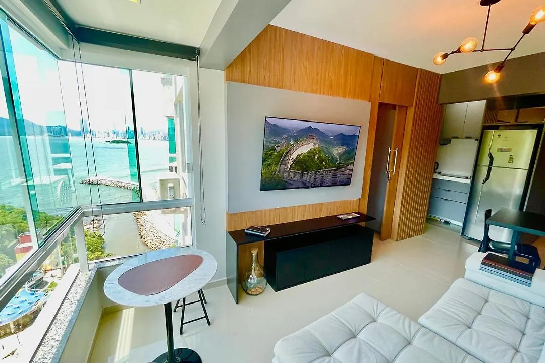 Studio De Frente Para O Mar Em Balneário Camboriú דירה