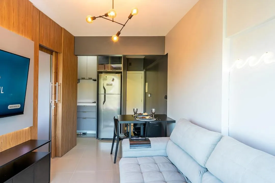 公寓 Studio De Frente Para O Mar Em Balneário Camboriú 巴西